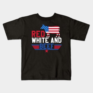 Red White And Beef Kids T-Shirt